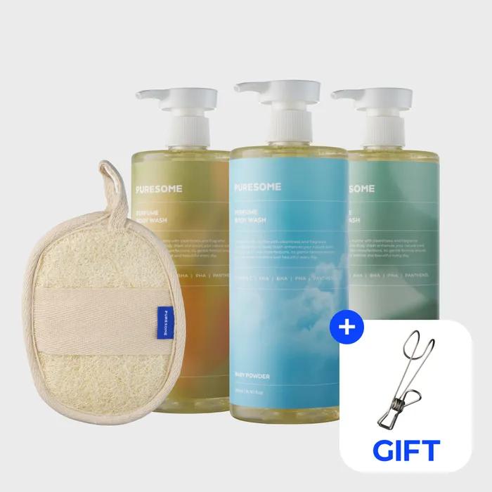 [29CM Exclusive] _Puresome Lupa Towel + Body Wash 500ml (Body Odor Improvement, Acne Care)