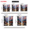 2pcs   plane printing Curtains Digital Printed Cowboy and Horse Polyester Easy Install (without rod) Art Deco Festive Use for