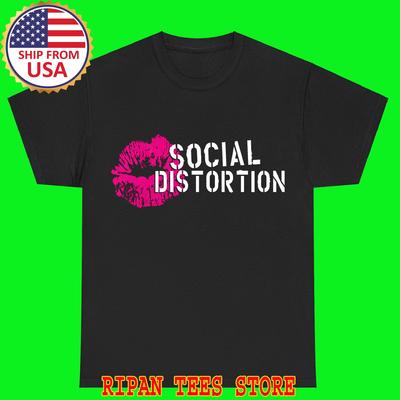 Social Distortion Kiss Black Size S - 5XL