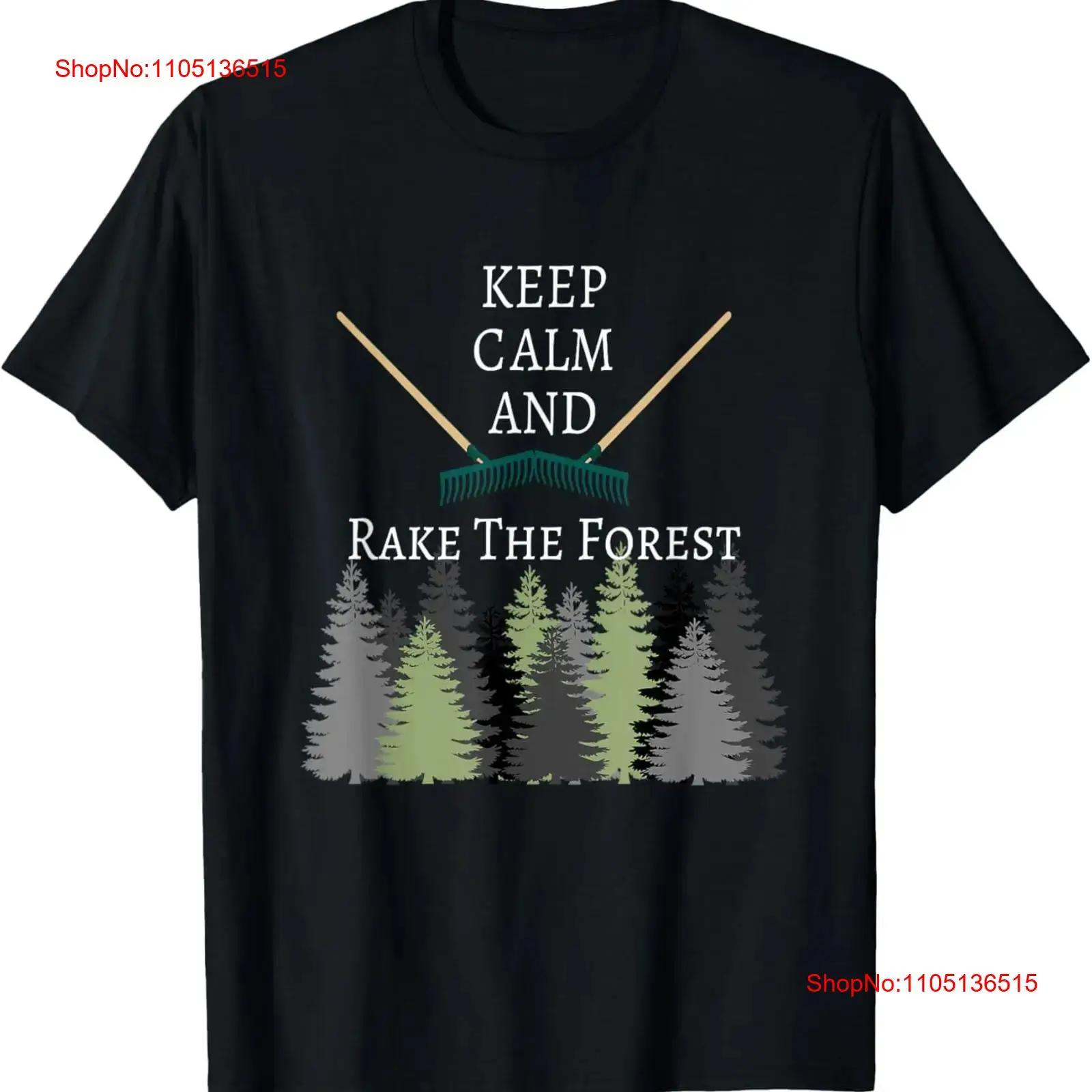

Keep Calm and Rake the Forest T shirt vintage Washed Unisex Soft Comfortable Slightly homme fashion Top For Everyday Wear 5XL різнокольоровий