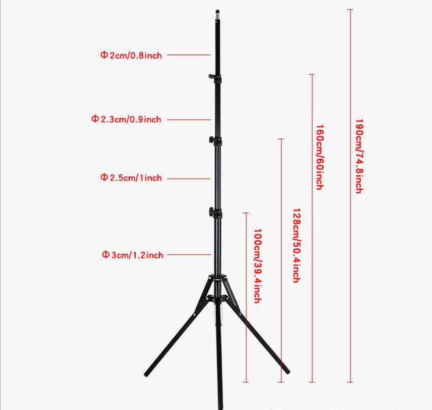 Adjustable 1.6m Wig Stand - Folding Hairdressing Beauty Tripod