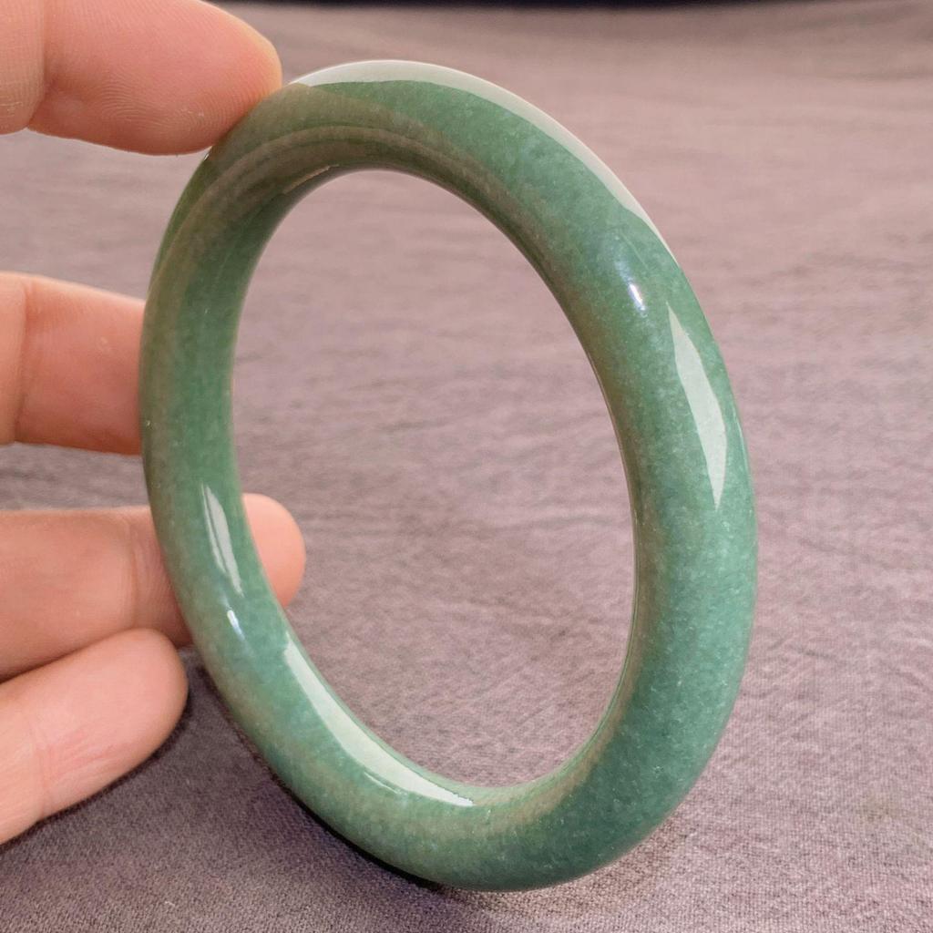 Natural A-Grade Burmese Jadeite Bangle, Round Bar, Bean and Apple Green Jade Jewelry.