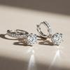 Moissanite Wrap Diamond Earrings 1 Carat BME016
