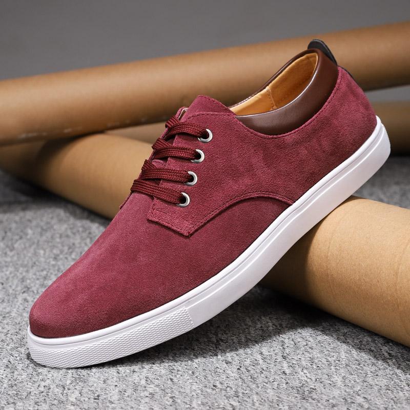 

Men Shoes Lace Up Black Oxfords Shoes Men Flats Fashi Sneaker Man Autumn Breathable Comfortable Casual Men Shoe big size 48 48 червоний