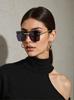 Latest Big Frame Slice Trend Frameless Travel Stt Fashion Glasses Personalized High-grade Sunglasses High Quality