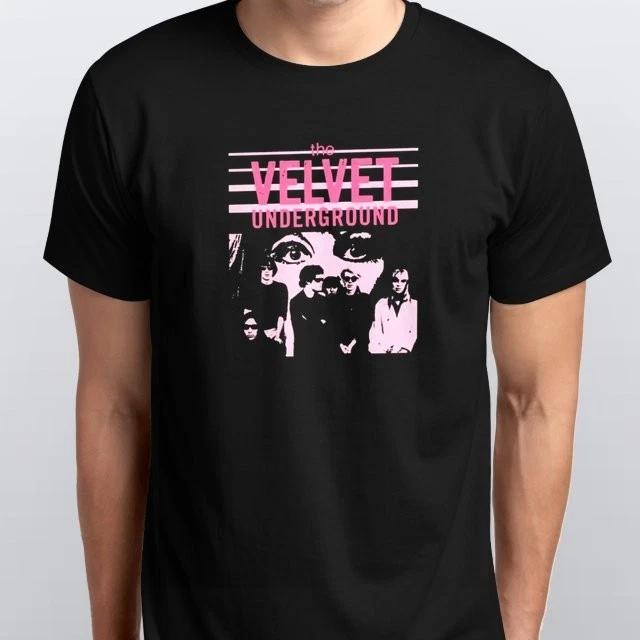 

The Velvet Underground Unisex 100% Cotton T-shirt Mens Tees Top S M L XL XXL 3 4 XL Black 4XL