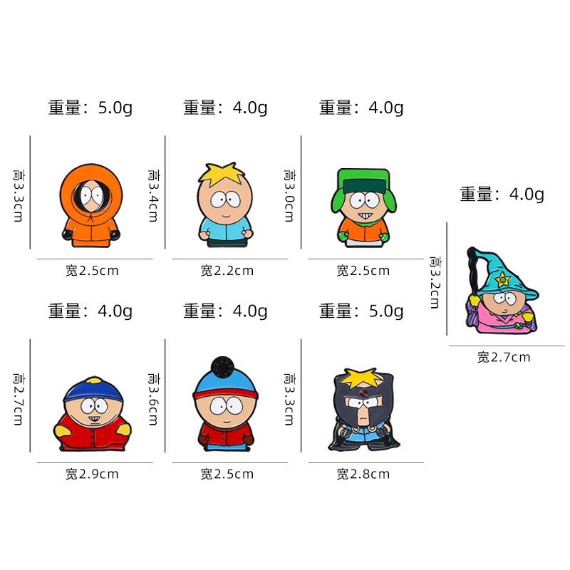 Cartoon Animated Character Enamel Pins Custom Cute Metal Brooches Lapel Badges Cartoon Funny Jewelry Gift for Kids Friends