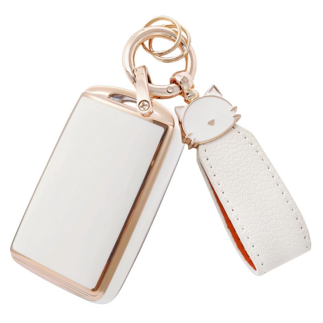 

[ZANEKO] Чехол для ключа CX-60 Совместимый с Mazda 3 CX-30 Чехол для смарт-ключа MX-30 Mazda 6 Compatible Mazda B белый