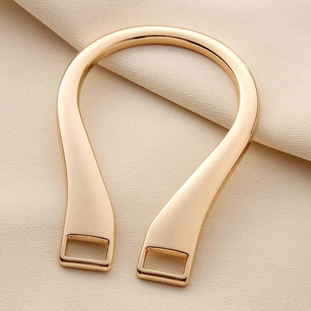 2Pcs Alloy Special-shaped Decorative Buckle Belt Buckle, Polygonal Decorative Adjustment Button, Fashionable Trench Coat Belt U-shaped Buckle