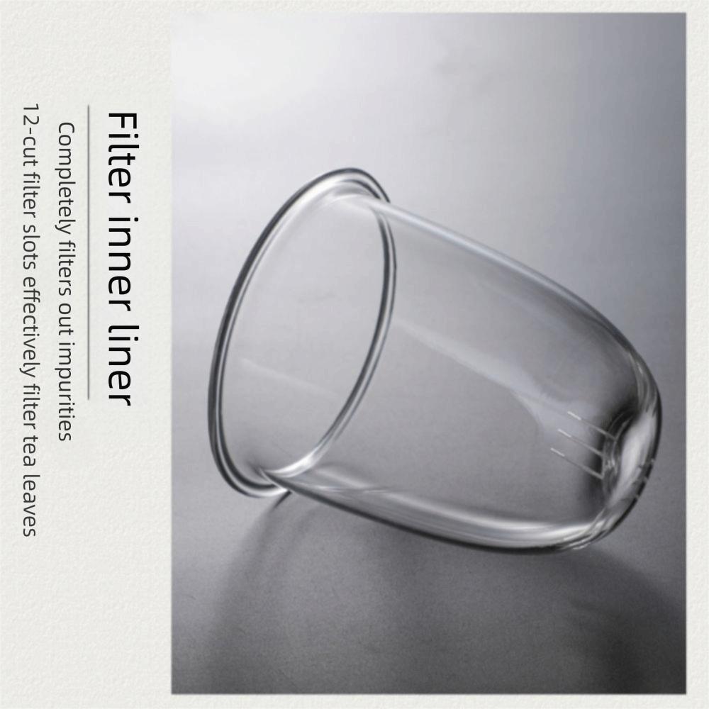 Transparent Tea Cup Set Heat Resistant Flower Teapot Chinese Glass Tea Pot  Puer Tea