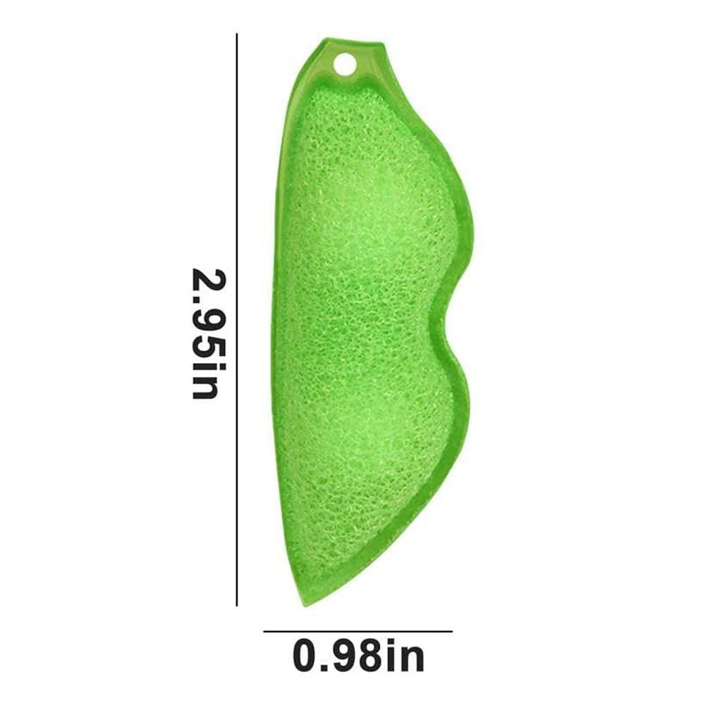 3 szt. Gąbka do czyszczenia butelek W kształcie fasoli Środek do czyszczenia butelek Chusteczki z gąbką wielokrotnego użytku do małych ust