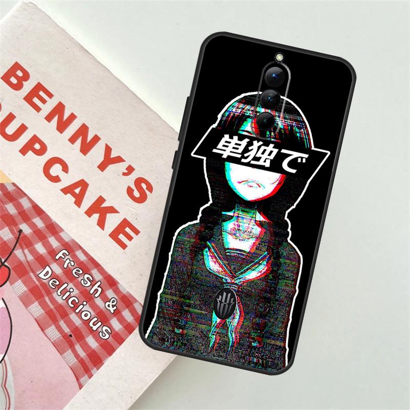 Sad Girl Japanese Anime Phone Case For ZTE Nubia Red Magic 9 Pro Plus 8 8S Pro 5S 5G 6R 6 7 6S 7S Pro Bumper Cover