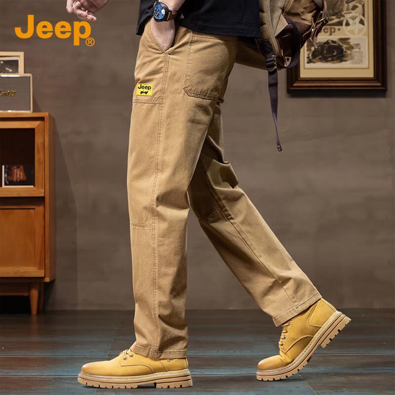 

Jeep Men s Straight-Leg Cotton Casual Workwear Pants L