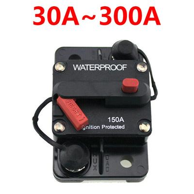 30A 40A 50A 60A 70A 80A 100A 120A 150A 200A 250A 300A AMP Circuit Breaker Fuse Reset 12-48V DC Car Boat Auto Waterproof