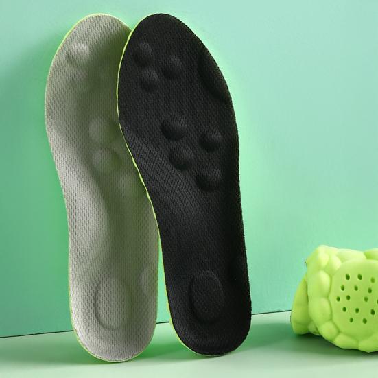 1 Pair Memory Foam Kids Insoles Breathable Moisture-Absorbing Sports Insole Shock Absorption Insoles for Boys Girls