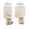 3D Rabbit Silicone Mold Easter Aromatherapy Candle Mould Resin Clay Soap Making DIY Craft Chocolate Cake Decorating Tool