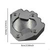 Motorcycle Kick Stand Enlarger Plate Aluminum Alloy Solid Easy Installation Extension for