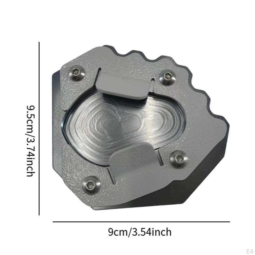 Motorcycle Kick Stand Enlarger Plate Aluminum Alloy Solid Easy Installation Extension for