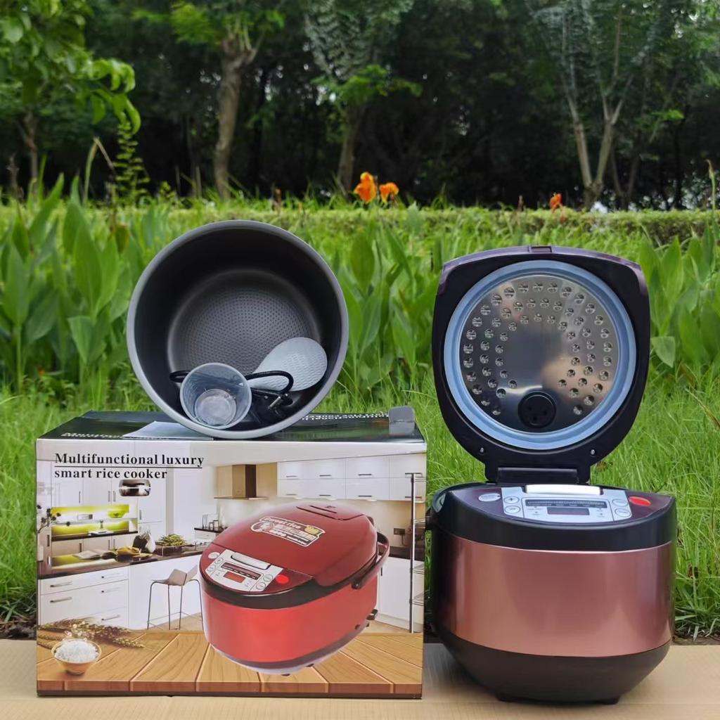 Household 5L Smart Rice Cooker Large Capacity Household Non-stick Cooker Rice Cooker Multifunctional Cooking Pot
