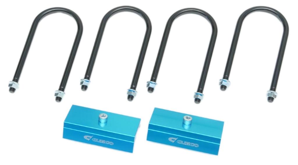 Cusco Down Block Down Block Kit for Toyota NV350 852 DBS Blue Anodized Aluminum Kit, 1.5-inch Caravan/Caravan (E26 Series), Van/Wagon, 2WD/4WD, 15,