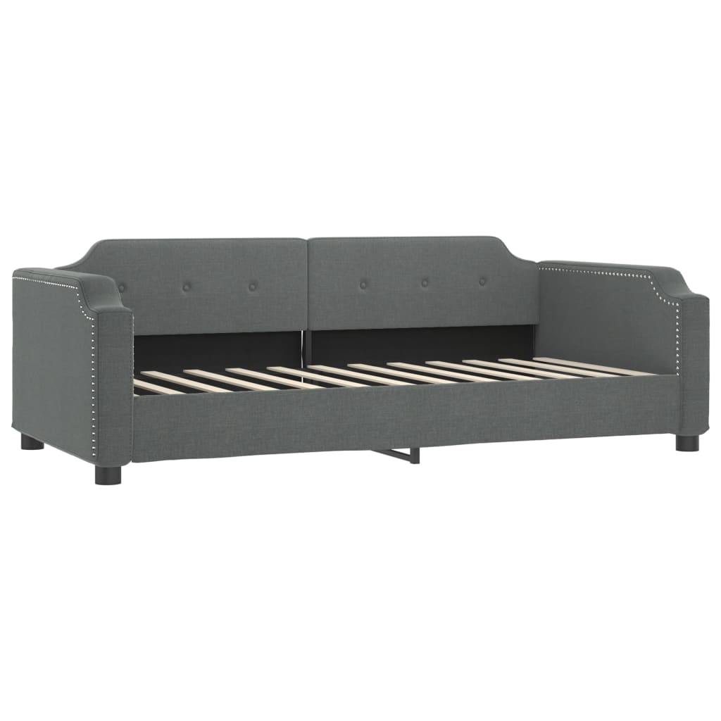 Vidaxl Extendable Daybed, Dark Grey, 80X200 Cm, Fabric