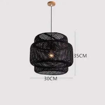 

Popular Modern Style Pendant Light Handmake Bamboo Hanging Lamps for Dining Room Living Room Decor Loft Luminaire Hanglamp without bulb