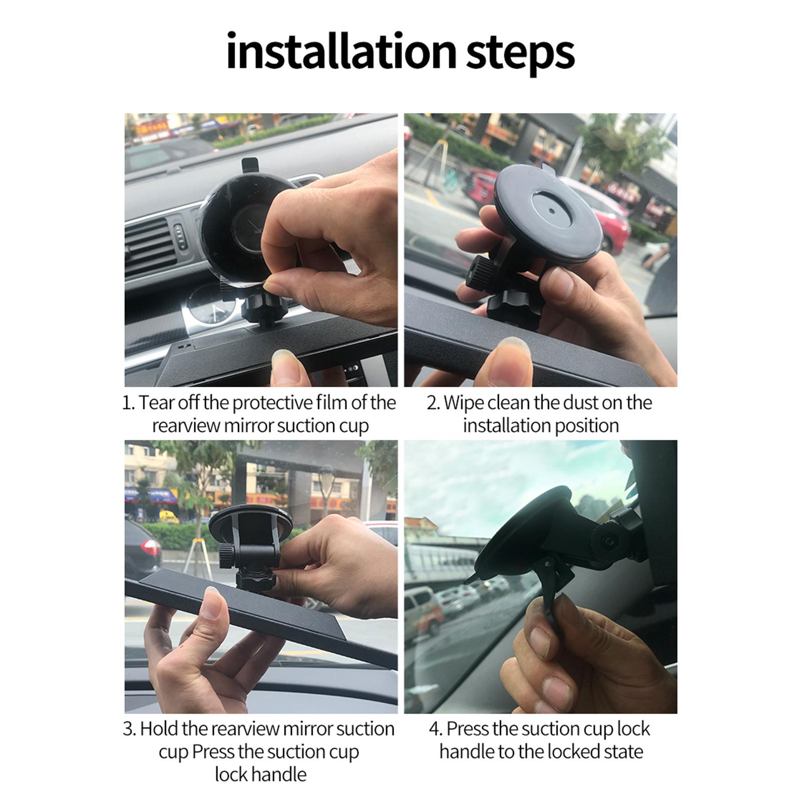 Rr View Mirror Suction Cup Rrview Mirror Wide Angle Aromatherapy 360 Adjustment Angle Rr View Mirror for Cars Vehicles SUVs Trucks with Magneti