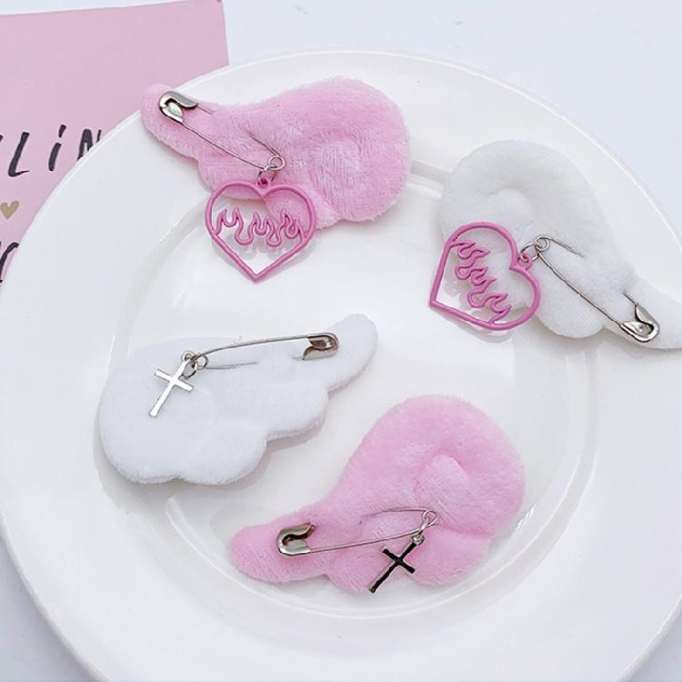 Delicate Hair Accessory with Soft Angel Wing Fashionable Hair Clips Ornament