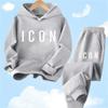 Spring Autumn New Fashion Kids Tracksuits 3-12 Years Boys and Girls Casual Sports Hoodie Tops+Pants 2PC Sets Children's Clothing