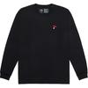 Vans Back Logo Print Crew Neck Long Sleeve T-Shirt Men Tops Black VN0A5H86BLK