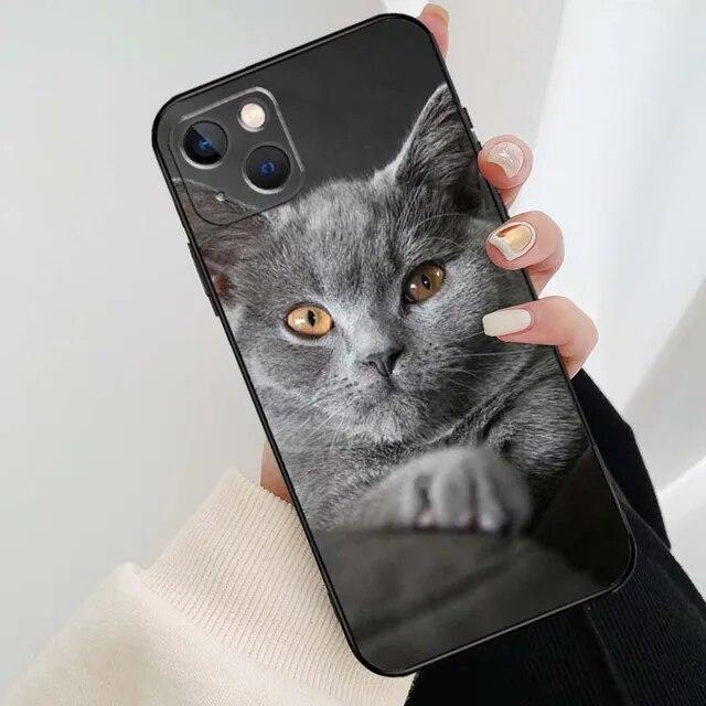 Animation Soft Fashion Phone For Iphone Pro 6 12 8 XR X XS 11 Plus 7 6s 13 Mini Max 14 Silicone Silicon TPU Straight Soft Case Cover