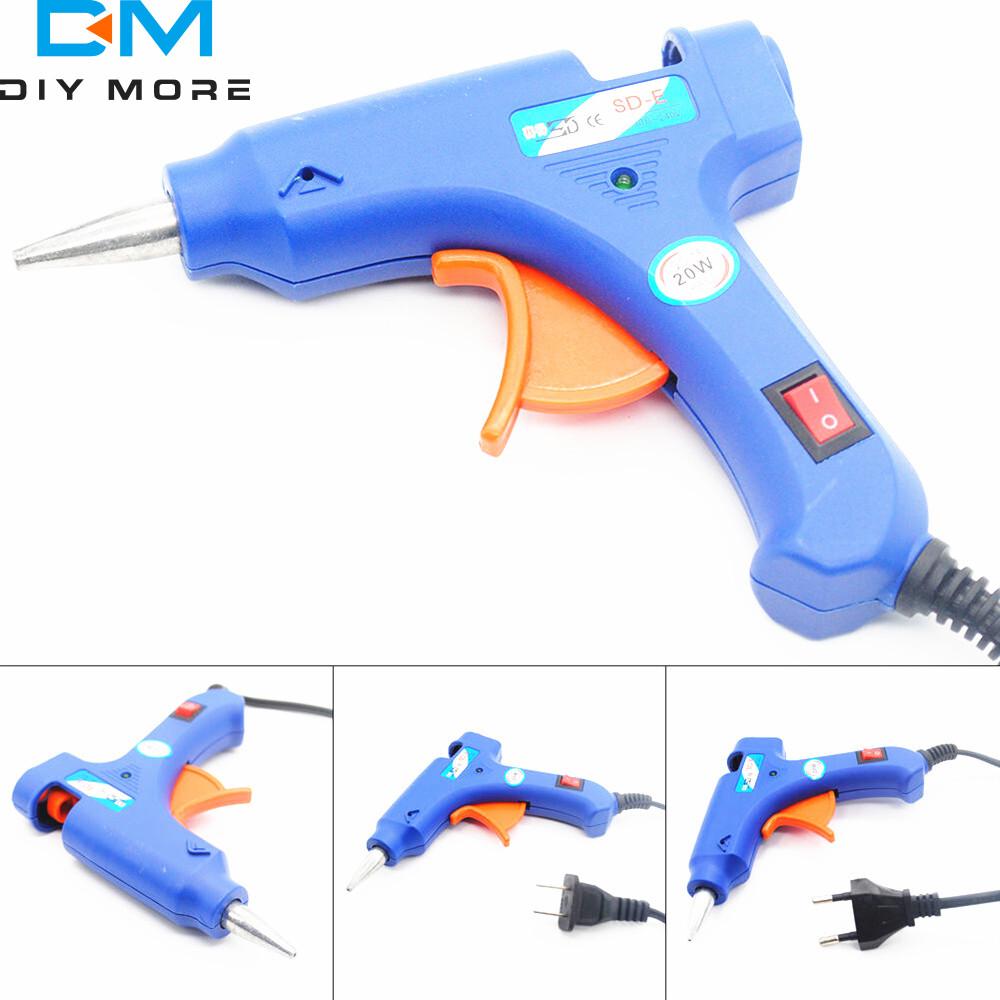 20W High Temperature Heater Hot Melt Glue Gun Repair Tool Mini Heat Gun EU Plug Use 7MM Hot Melt Glue Stick