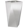 Planter Silver 40 X 40 X 75 Cm Stainless Steel