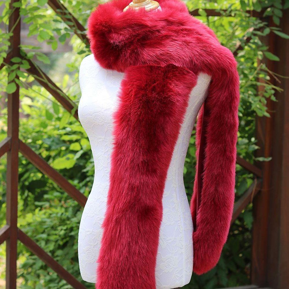 Winter Kunstfellschal Fuchs Verdickter Nerzschal Schal Schal Ausländischer Stil Warm Langer Fellkragen Schal