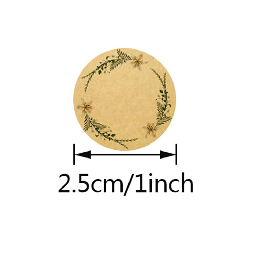 100-500pcs Kraft Paper Flowers Writable Labels For Gift Card Package Party Wrapping Baking Small Business Stationery Stickers