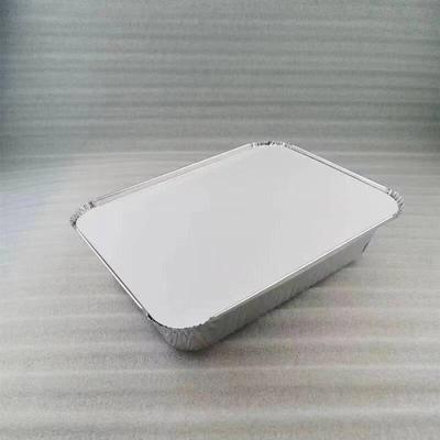 Verdickte große quadratische Aluminiumfolien-Lebensmittelbehälter mit Deckeln