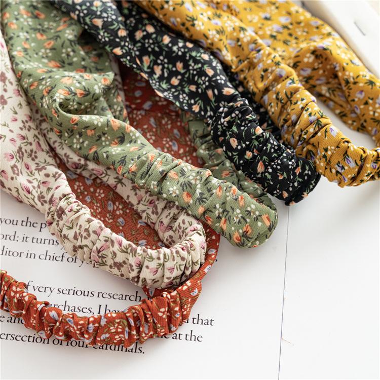 Cross-border Spring Womens Versatile Closed-head Triangular Scarf Stretchy Handmade Headband European American-style