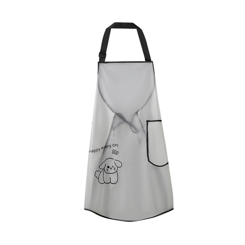 New TPU Kitchen Apron Sleeveless Oil Resistant Waterproof Bibs Cleaner Wipeable Baking Accessories Oilproof Aprons