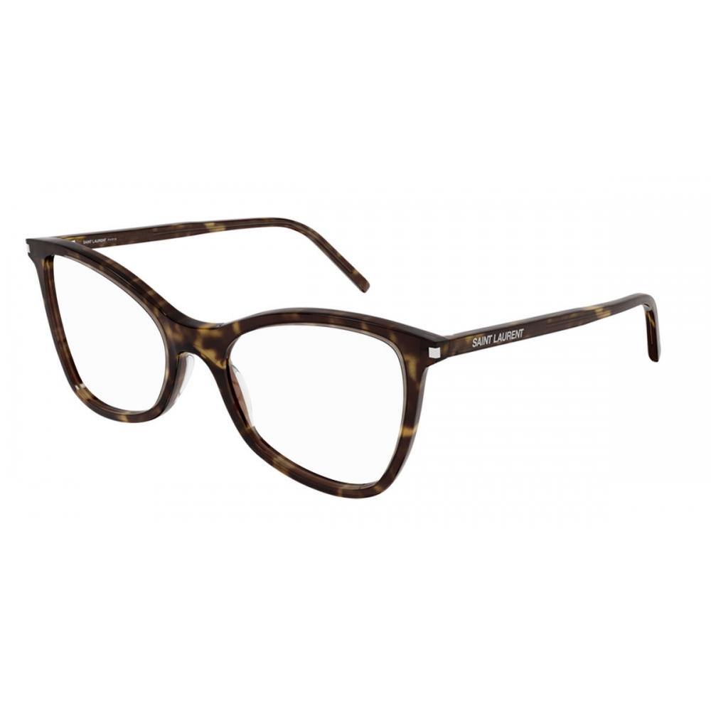 

Saint Laurent Sl 478 Jerry 002 Women Eyeglasses Shiny Dark Havana/53