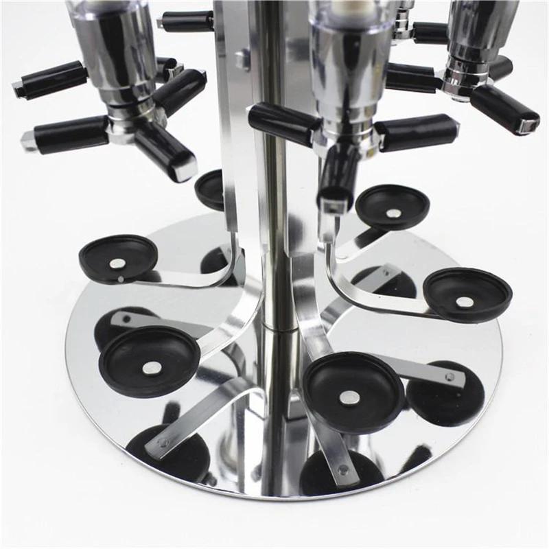 4-6 Head Rotating Wine Pouring Rack Bar Pourer Bar Rack Bar Supplies 30ml Quantitative Pouring Cabinet Wine Cabinet