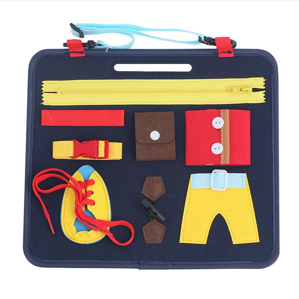 Felt Busy Board Toddlers Sensory Board Educational Activities for Learning Fine Motor Skills