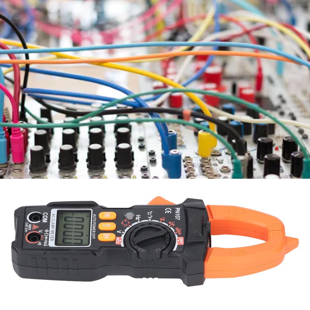 Digital Clamp Meter 600A 600V 4000 Counts NCV Resistor Capacitor Diode Ampere Voltage Tester