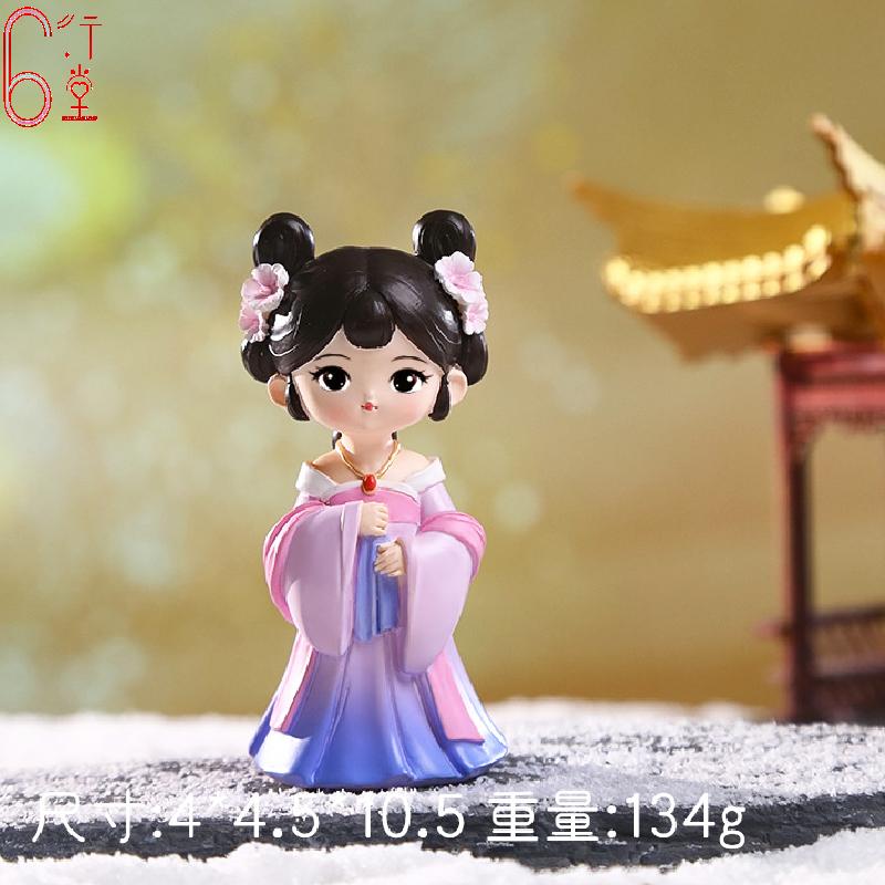 Ancient Costume Hanfu Female Beautiful Woman Diao Chan Xi Shi Ornaments Little Girl Best Friend Birthday Gift Kawaii Figurine