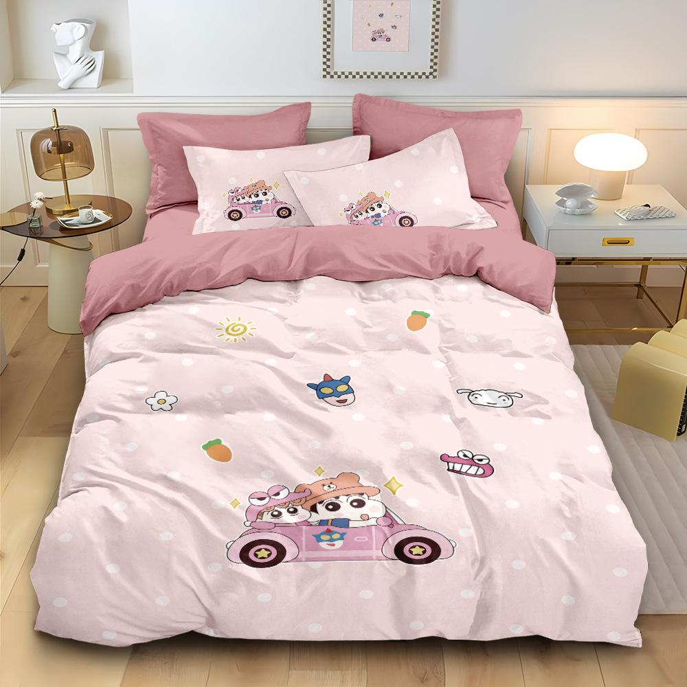 Anime Crayon-Shin-Chan Bedding Set 2/3Pcs Cartoon Hin-Chan Duvet Cover Pillowcase 3D Prints For Teens Children Quilt Cover