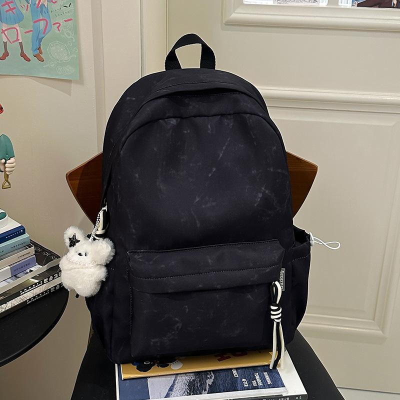 2025 new student large-capacity schoolbag women's tie-dye casual backpack fashion backpack