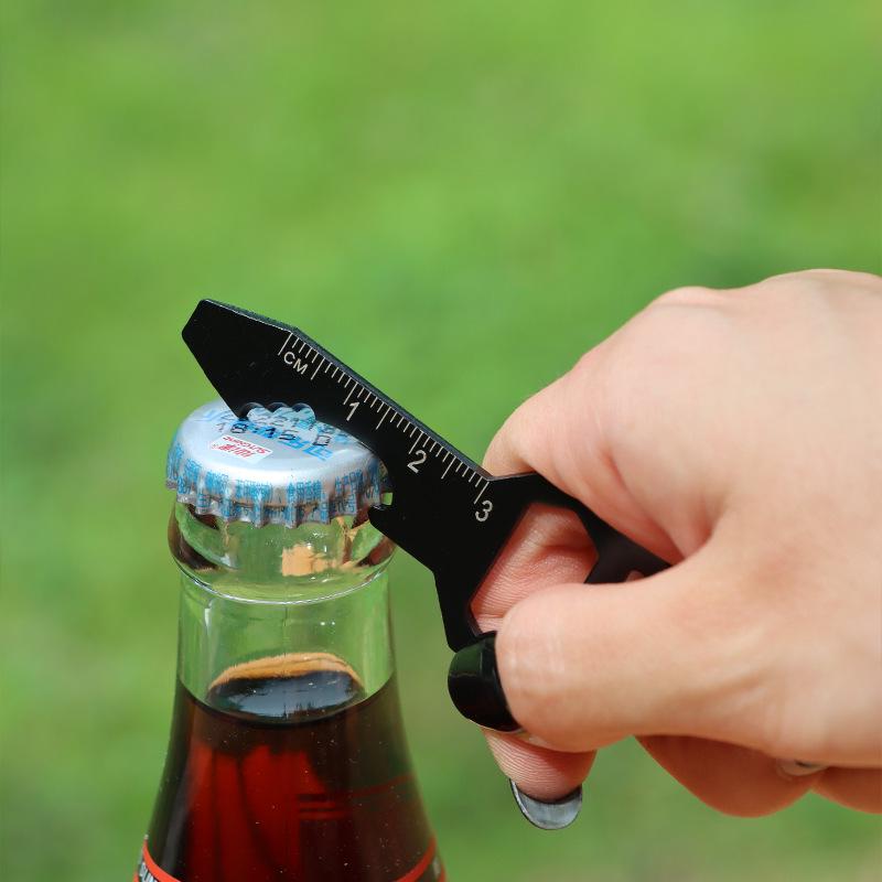 Multi-Functional Keychain Tool: EDC Card, Bottle Opener, Hex Key, Pendant, Portable Screwdriver