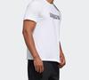 Adidas T Shirts Men's White Crew Neck Moderate Straight Fit GH4418