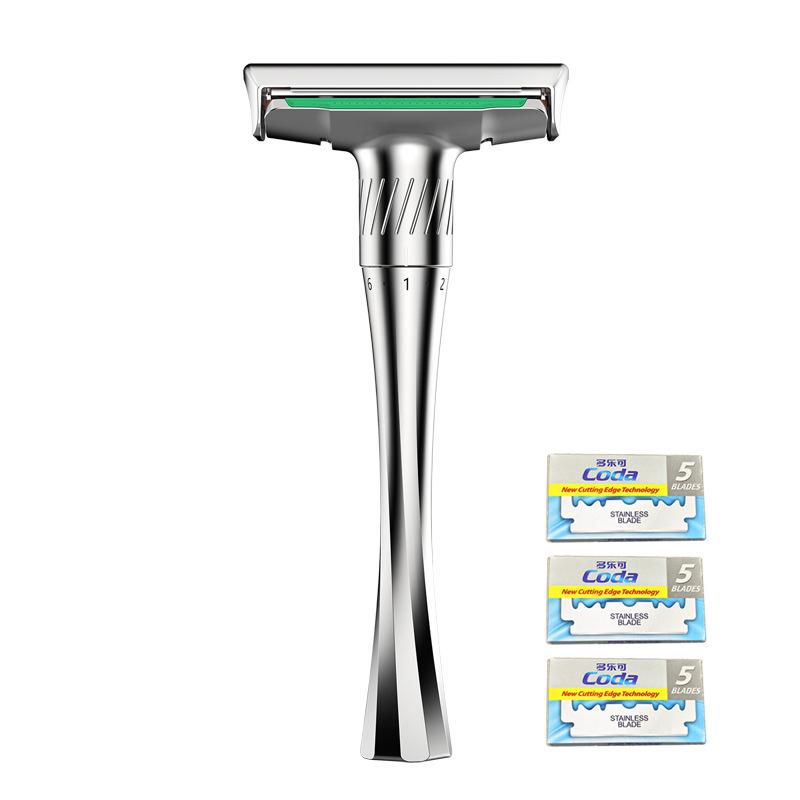 Manual Razor Adjustable Men's Razor Manual Zinc Alloy Razor HolderManual Razor