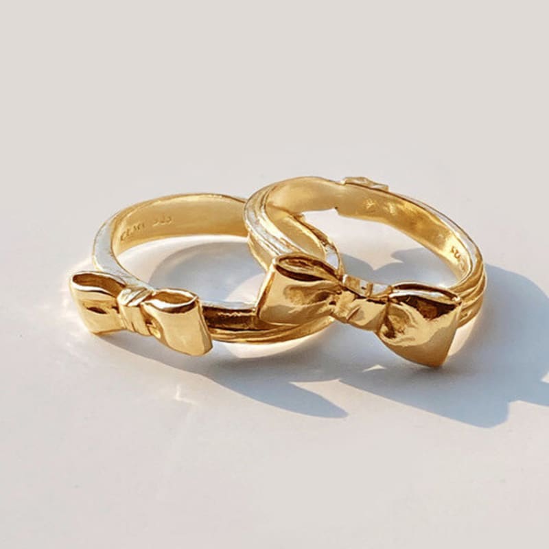 clemence jewelry mini ribbon ring R021_S&M