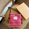New Plush Dot Crossbody Bags for Women Cute Pink Shoulder Bag Handbag Purses Portable Phone Pouch